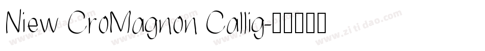 Niew CroMagnon Callig字体转换